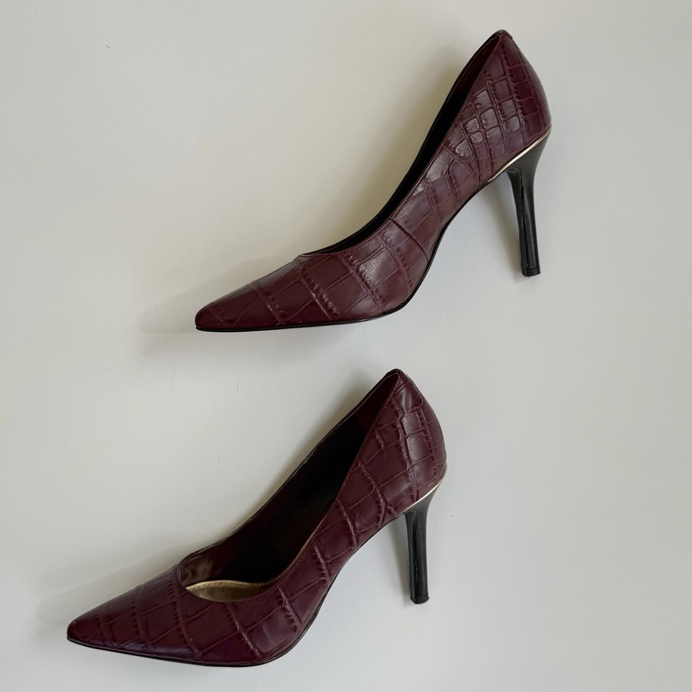 Ralph Lauren Deep Burgundy Heels